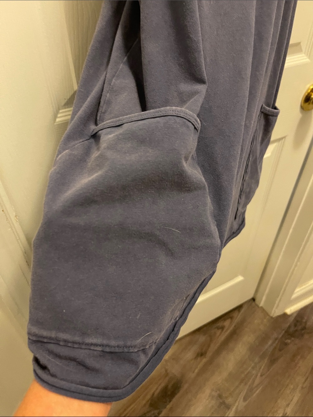 Free People Navy Racerback Romper with Pockets - Picture 3 of 5